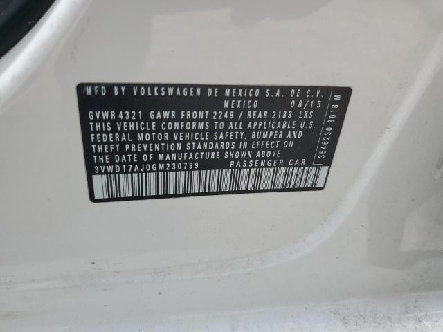 2016 VOLKSWAGEN JETTA SPOR 3VWD17AJ0GM230799