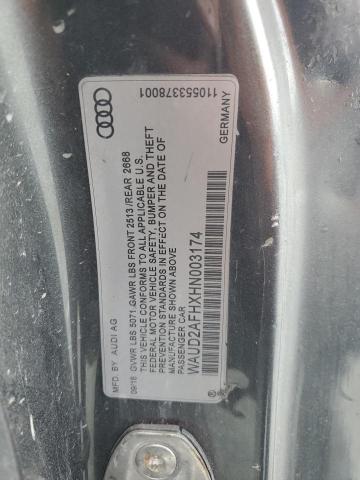 2017 AUDI A5 SPORT WAUD2AFHXHN003174