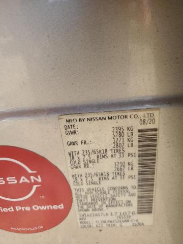 2020 NISSAN MURANO S 5N1AZ2AS7LN171076