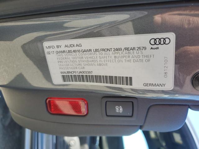 2018 AUDI A5 PREMIUM PLUS WAUBNCF51JA003397