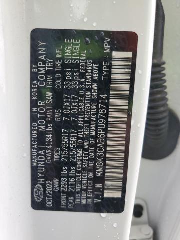 2023 HYUNDAI KONA SEL KM8K3CAB6PU978714