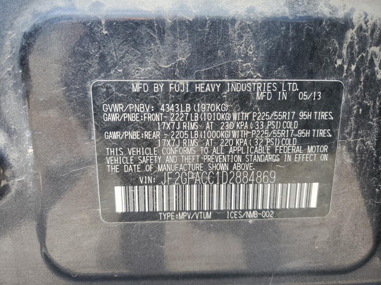 SUBARU XV 2.0 PREMIUM