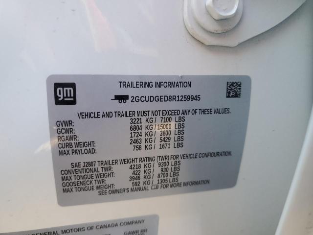 2024 CHEVROLET SILVERADO 2GCUDGED8R1259945