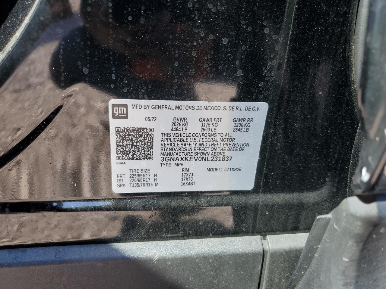 CHEVROLET EQUINOX LT