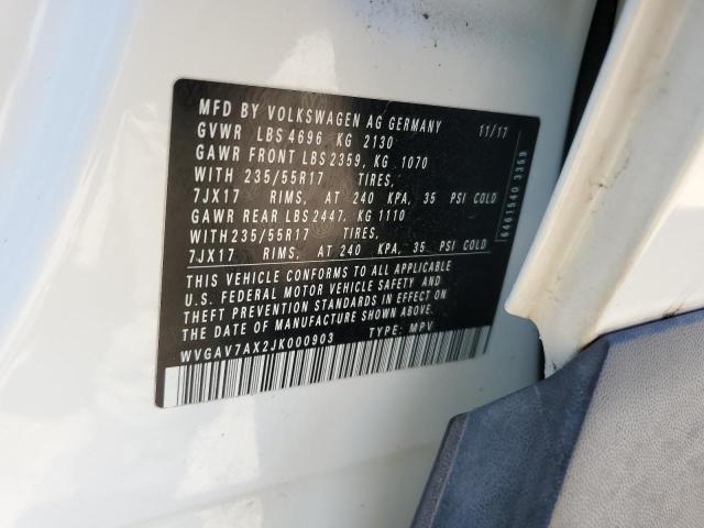 2018 VOLKSWAGEN TIGUAN LIMITED WVGAV7AX2JK000903