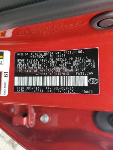 2025 TOYOTA CAMRY XSE 4T1DAACK0SU152045