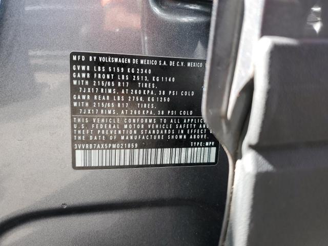 2023 VOLKSWAGEN TIGUAN S 3VVRB7AX5PM021859