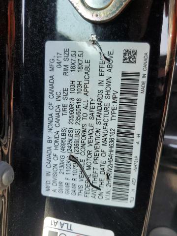 2017 HONDA CR-V EX 2HKRW2H54HH636162