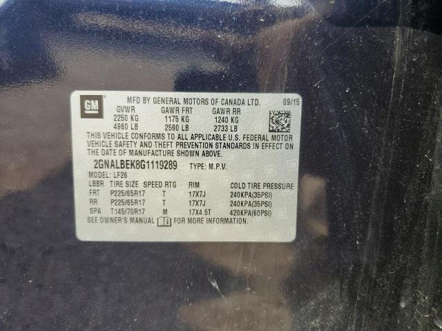 2016 CHEVROLET EQUINOX LS 2GNALBEK8G1119289