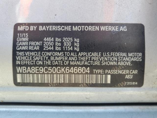 2016 BMW 328 I SULE WBA8E9C50GK646604