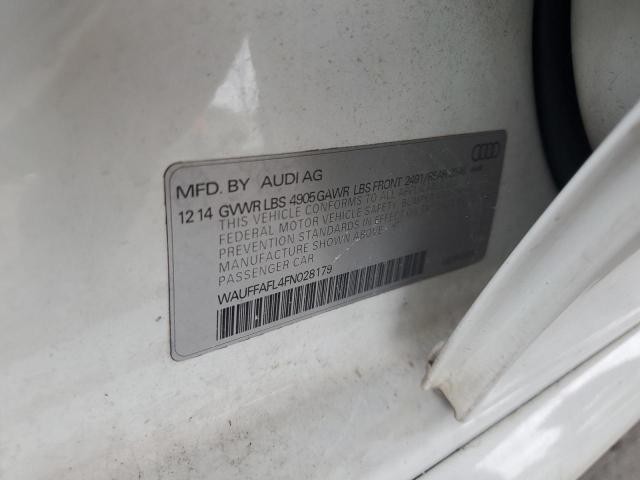 2015 AUDI A4 PREMIUM WAUFFAFL4FN028179
