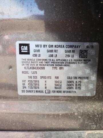 2020 CHEVROLET TRAX LS - KL7CJKSB4LB342609