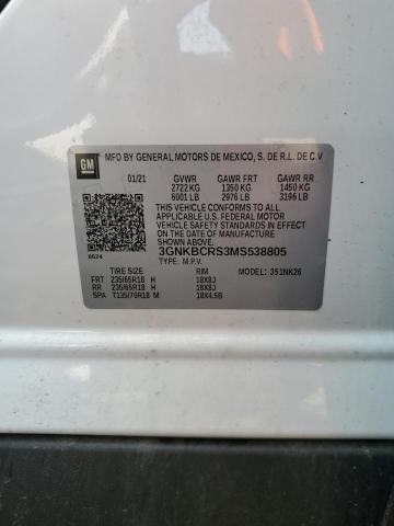 2021 CHEVROLET BLAZER 2LT - 3GNKBCRS3MS538805