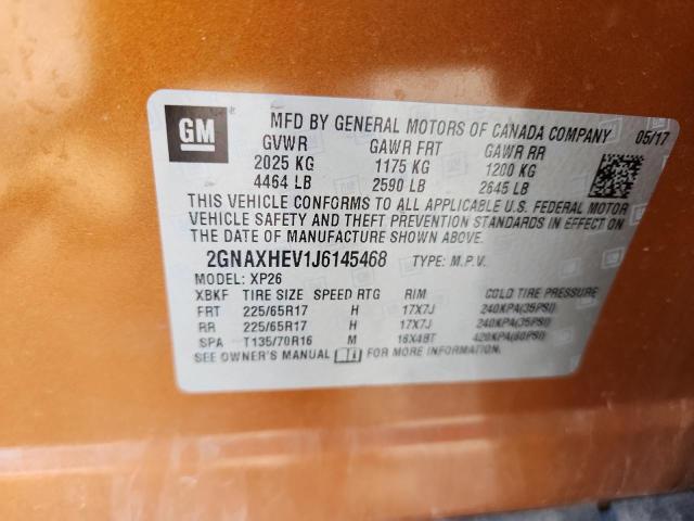 2018 CHEVROLET EQUINOX LS 2GNAXHEV1J6145468