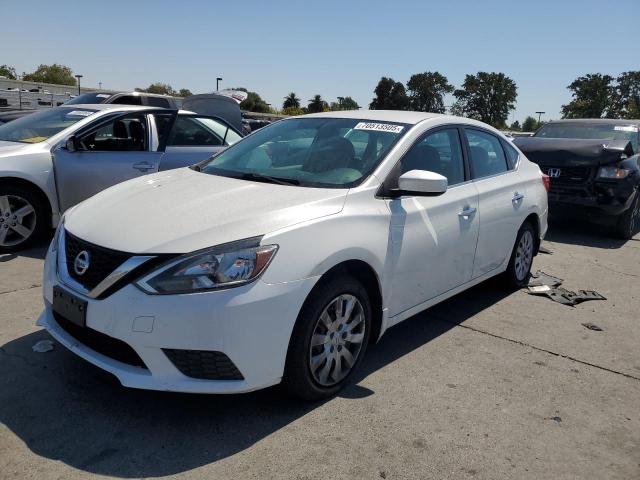 NISSAN SENTRA S 2016 white sedan 4d gas 3N1AB7AP8GY228480 photo #1
