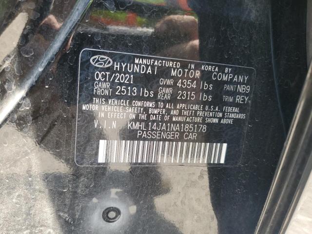 2022 HYUNDAI SONATA SEL - KMHL14JA1NA185178