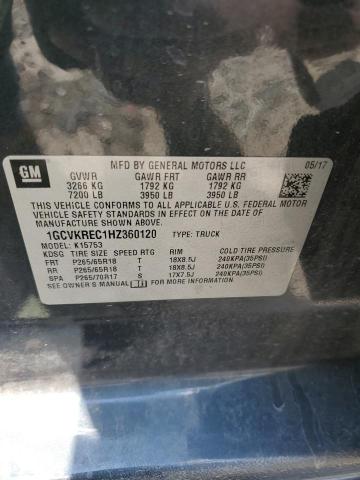 2017 CHEVROLET SILVERADO - 1GCVKREC1HZ360120