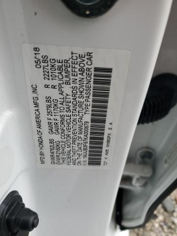 2019 ACURA TLX TECHNO 19UUB3F67KA000679