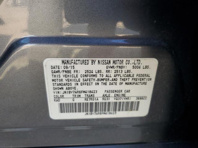 2015 INFINITI Q50 BASE - JN1BV7AR6FM418423
