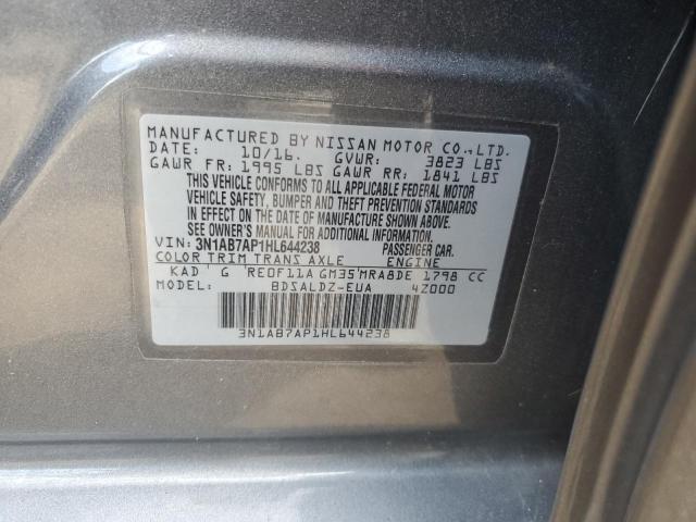 2017 NISSAN SENTRA S - 3N1AB7AP1HL644238