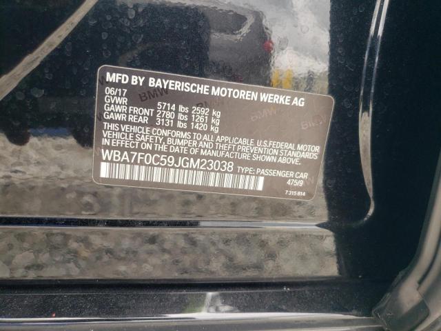 2018 BMW 750 I WBA7F0C59JGM23038
