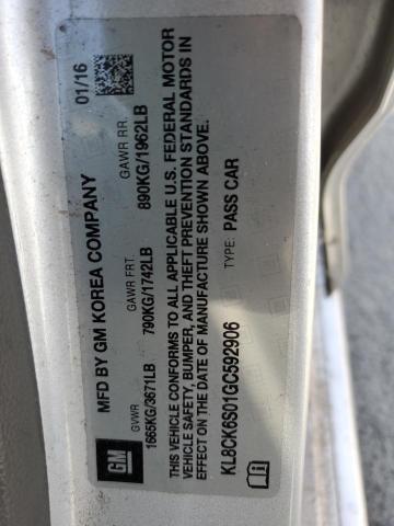 2016 CHEVROLET SPARK EV 1 KL8CK6S01GC592906