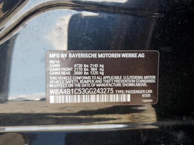 2016 BMW 435 I GRAN WBA4B1C53GG243275
