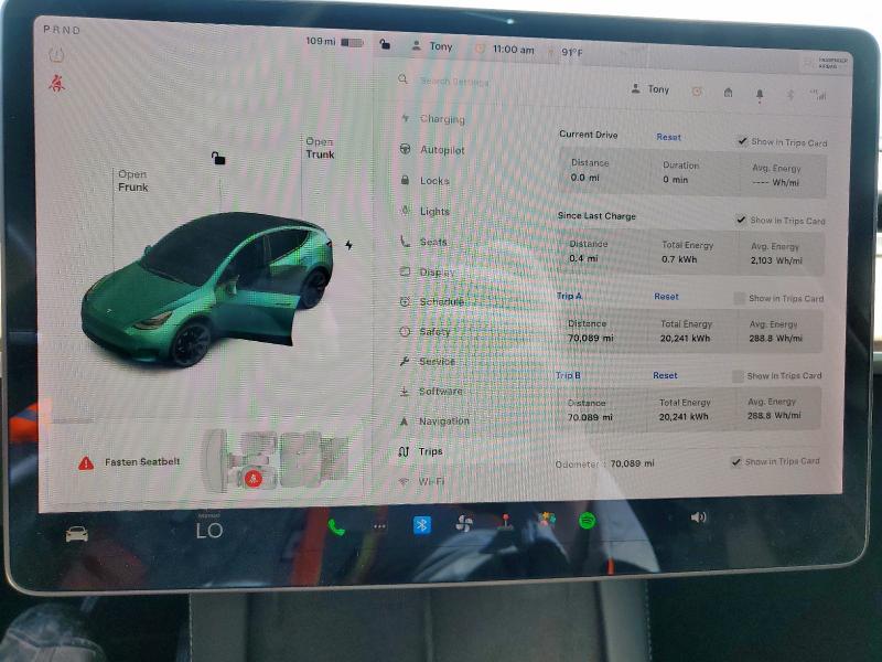 2021 TESLA MODEL Y 5YJYGAEE1MF214656