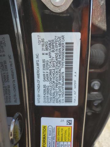 2018 HONDA ACCORD EXL 1HGCV1F58JA024776