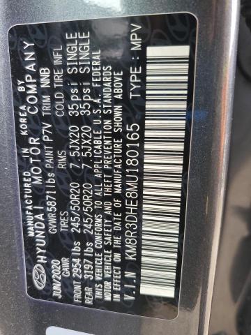 2021 HYUNDAI PALISADE SEL KM8R3DHE8MU180165