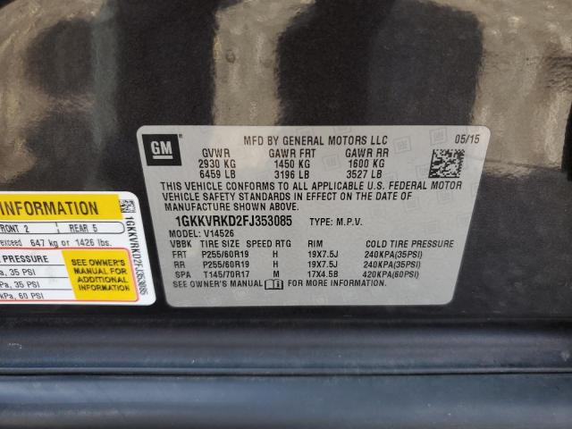 2015 GMC ACADIA SLT-1 1GKKVRKD2FJ353085