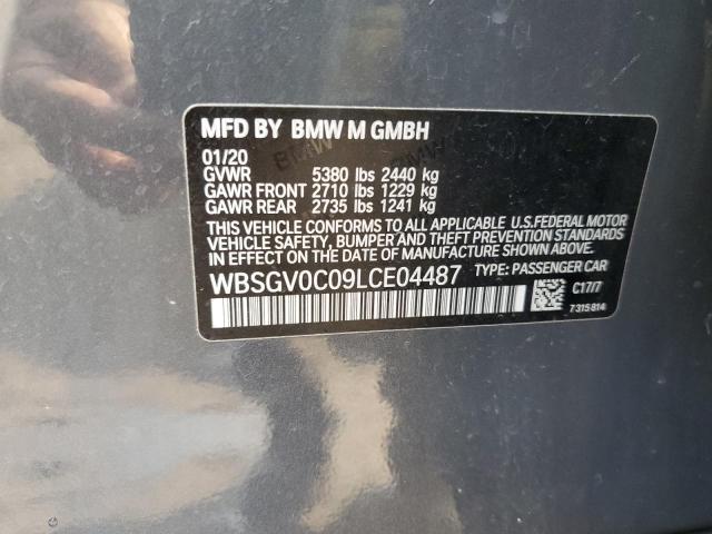 2020 BMW M8 WBSGV0C09LCE04487