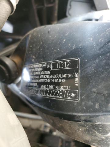 2012 BMW K1600 GTL WB1061207CZZ22876