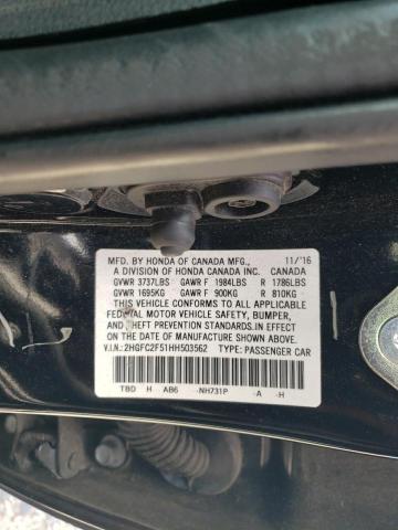 2017 HONDA CIVIC LX - 2HGFC2F51HH503562