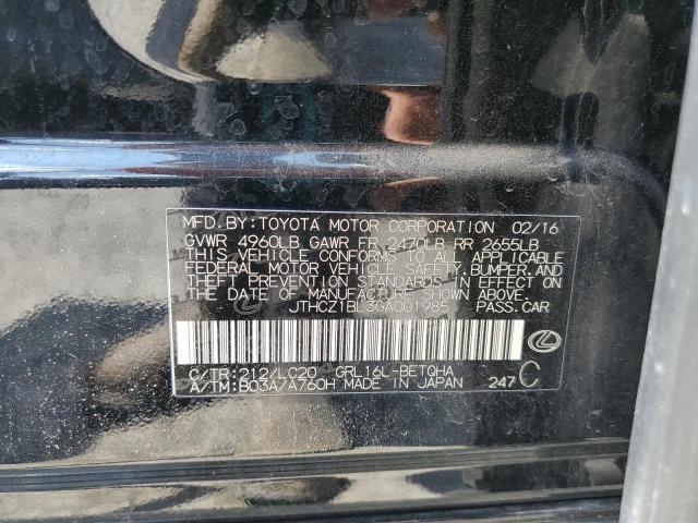 2016 LEXUS GS 350 JTHCZ1BL3GA001985