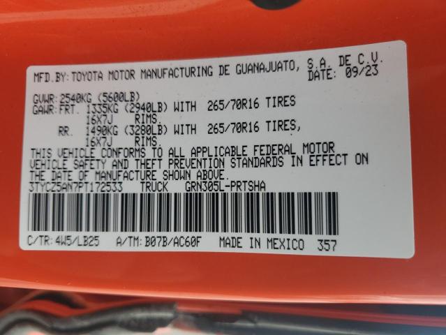2023 TOYOTA TACOMA DOU - 3TYCZ5AN7PT172533