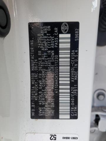 2025 TOYOTA CAMRY XSE 4T1DAACK5SU511230