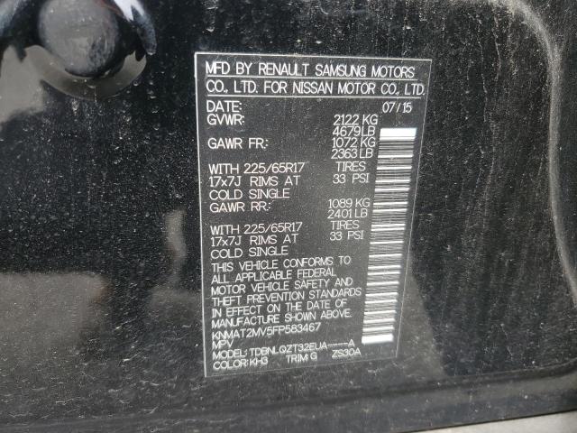 2015 NISSAN ROGUE S KNMAT2MV5FP583467