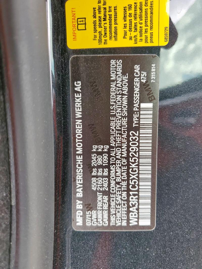 2016 BMW 435 I - WBA3R1C5XGK529032