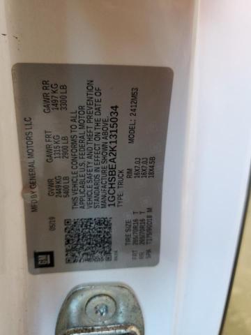 2019 CHEVROLET COLORADO - 1GCHSBEA2K1315034