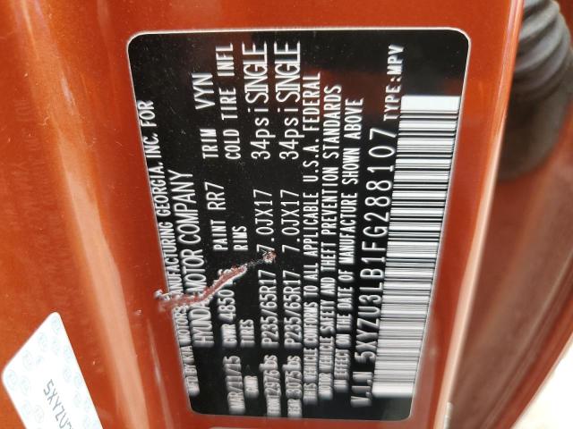 2015 HYUNDAI SANTA FE S - 5XYZU3LB1FG288107