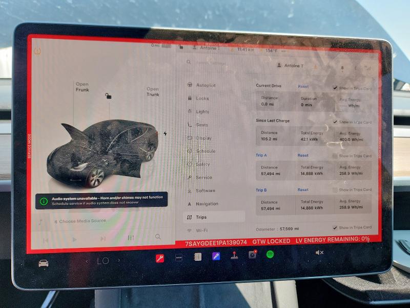 2023 TESLA MODEL Y 7SAYGDEE1PA139074