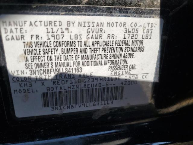 2020 NISSAN VERSA SR - 3N1CN8FV9LL841163