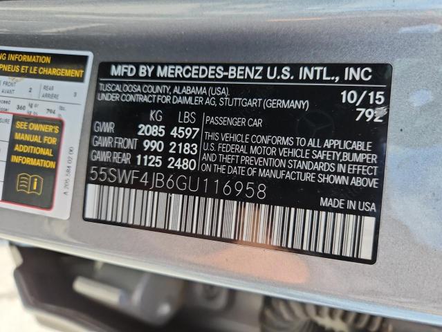 2016 MERCEDES-BENZ C 300 55SWF4JB6GU116958