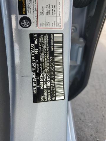 2017 MERCEDES-BENZ E 300 WDDZF4JB9HA053093