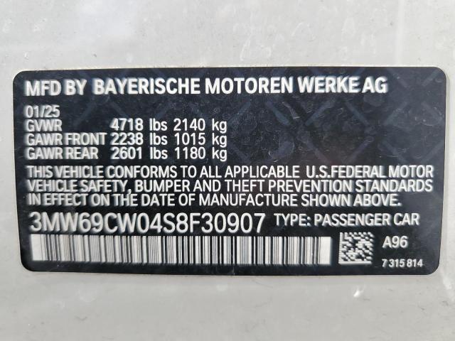 2025 BMW 330I 3MW69CW04S8F30907