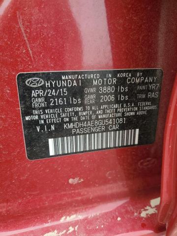 2016 HYUNDAI ELANTRA SE - KMHDH4AE8GU541081
