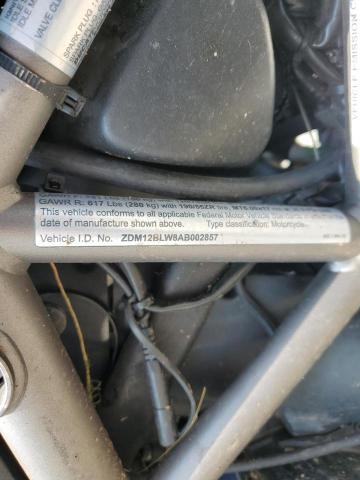 2010 DUCATI MULTISTRADA 1200 / 1200S ZDM12BLW8AB002857
