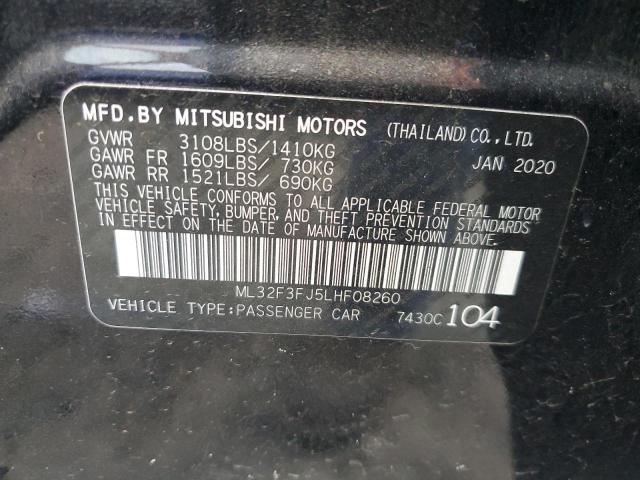 2020 MITSUBISHI MIRAGE G4 ML32F3FJ5LHF08260