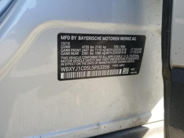 2020 BMW X2 XDRIVE2 WBXYJ1C05L5P53356